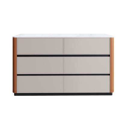 Scheda laterale contemporanea Pietra Storage a buffet con cassetti per sala da pranzo