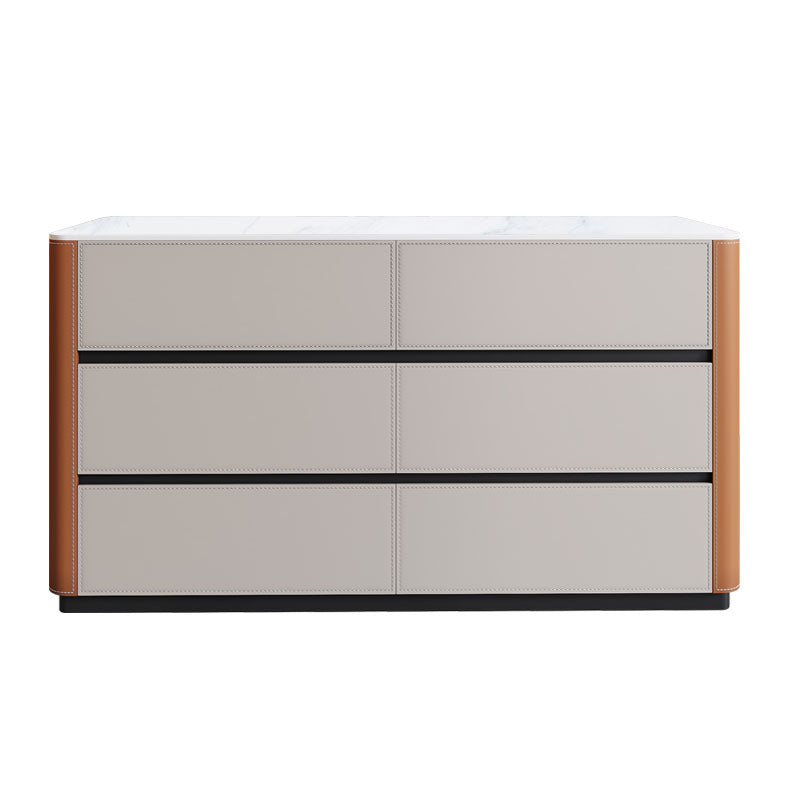 Scheda laterale contemporanea Pietra Storage a buffet con cassetti per sala da pranzo