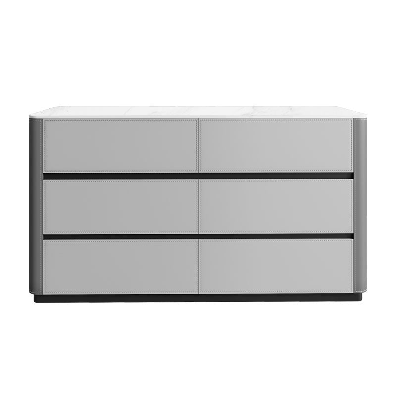 Scheda laterale contemporanea Pietra Storage a buffet con cassetti per sala da pranzo