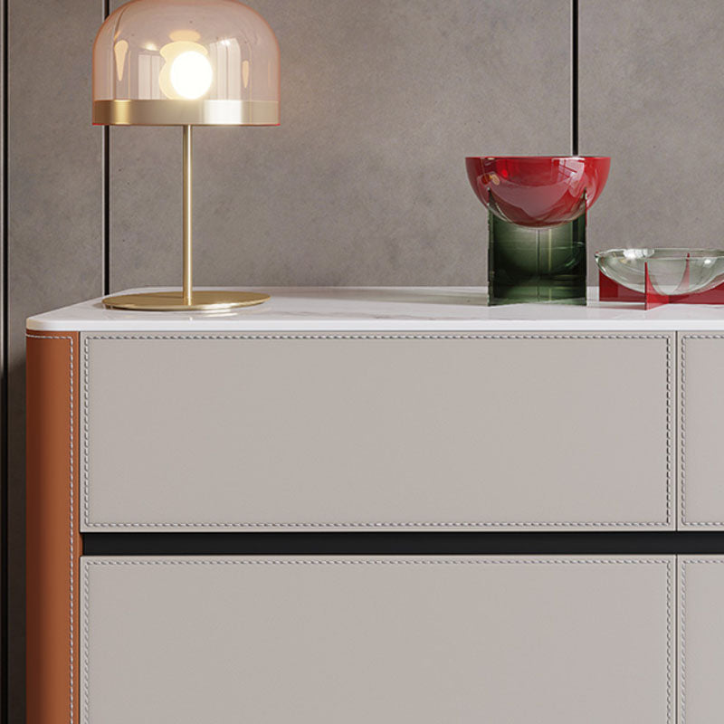 Scheda laterale contemporanea Pietra Storage a buffet con cassetti per sala da pranzo