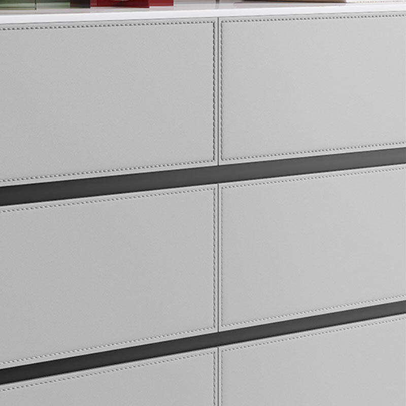 Scheda laterale contemporanea Pietra Storage a buffet con cassetti per sala da pranzo