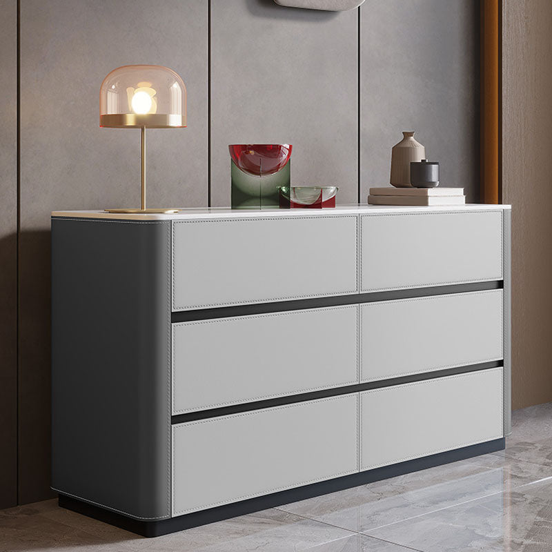 Scheda laterale contemporanea Pietra Storage a buffet con cassetti per sala da pranzo