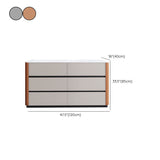 Scheda laterale contemporanea Pietra Storage a buffet con cassetti per sala da pranzo