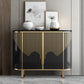 Base oro moderna sideboard a buffet a buffet con archiviazione