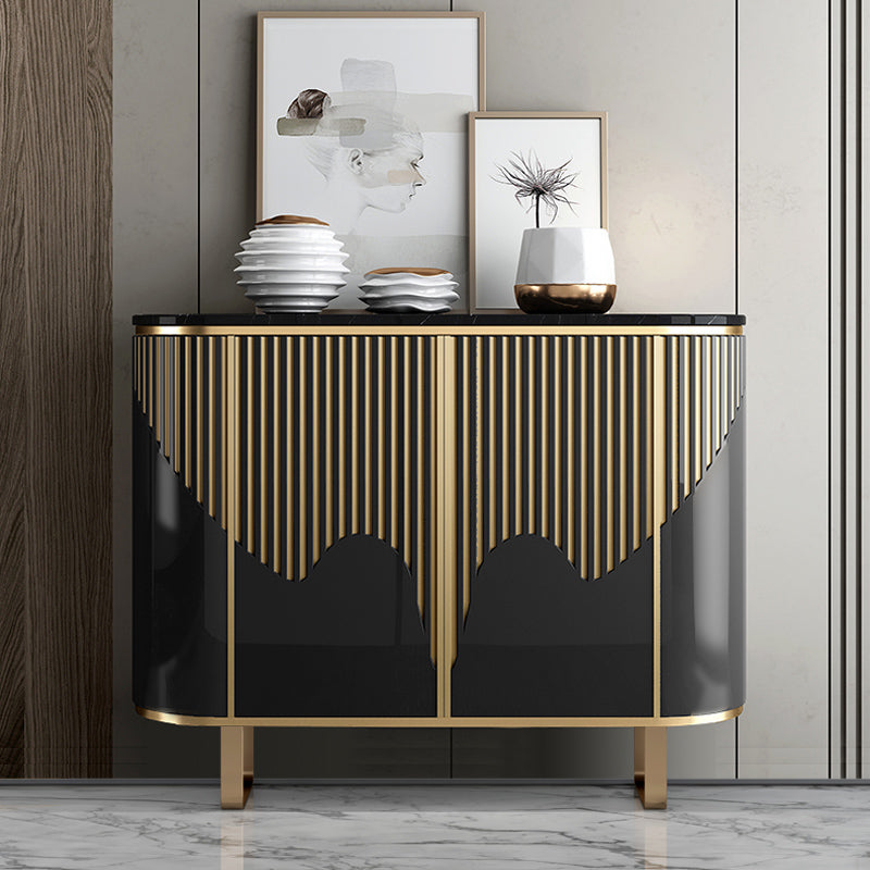 Base oro moderna sideboard a buffet a buffet con archiviazione