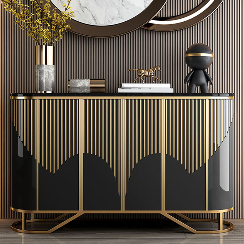 Base oro moderna sideboard a buffet a buffet con archiviazione