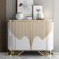 Base oro moderna sideboard a buffet a buffet con archiviazione