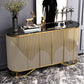 Base oro moderna sideboard a buffet a buffet con archiviazione