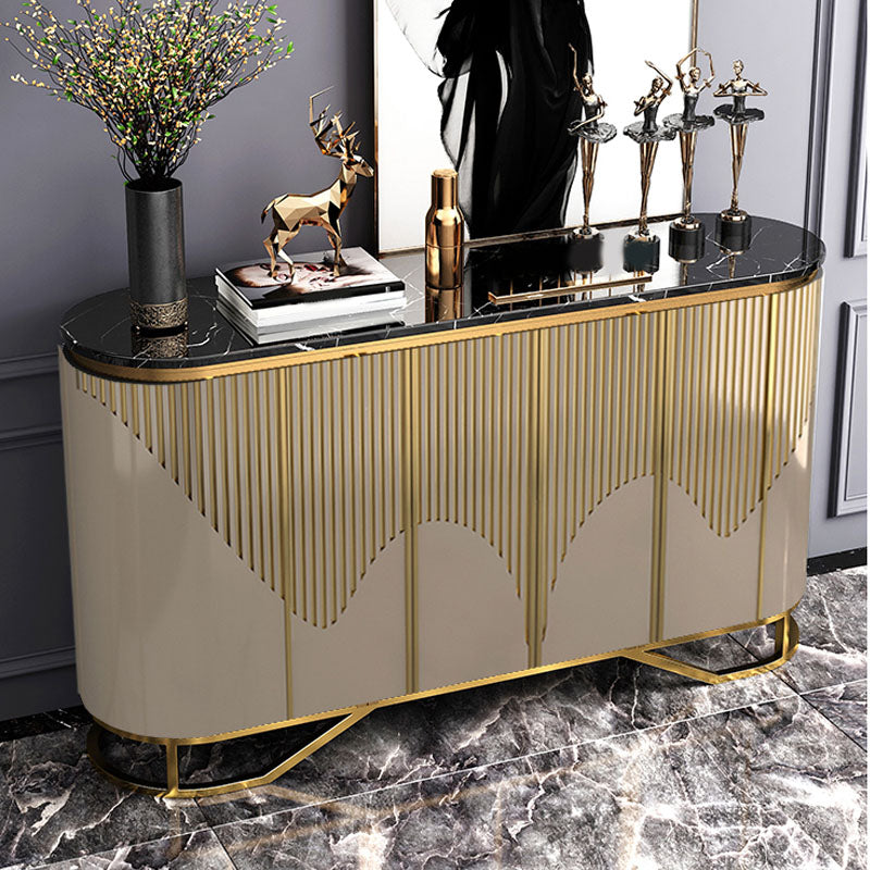 Base oro moderna sideboard a buffet a buffet con archiviazione