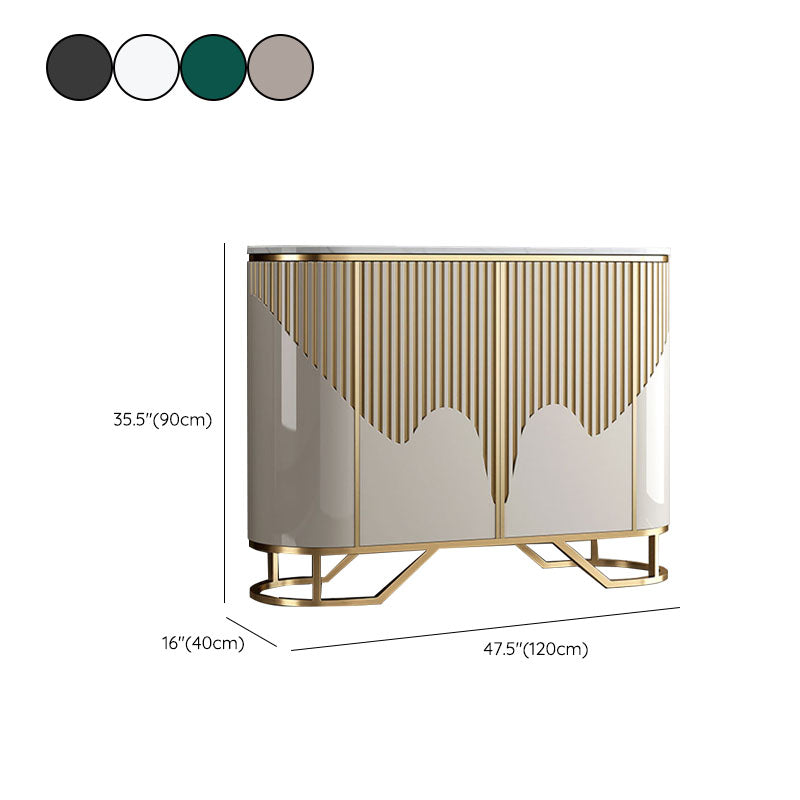 Base oro moderna sideboard a buffet a buffet con archiviazione