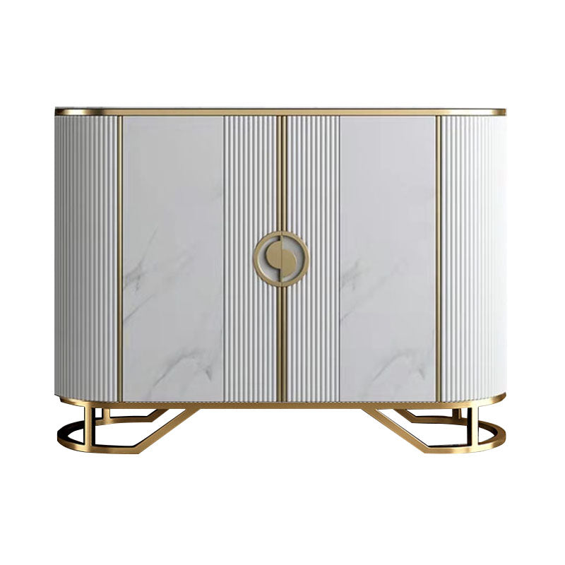 Tavolo da tavolo a buffet glam tavolo di calcolo in pietra con porte per sala da pranzo