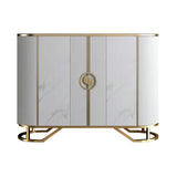 Tavolo da tavolo a buffet glam tavolo di calcolo in pietra con porte per sala da pranzo