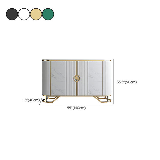 Tavolo da tavolo a buffet glam tavolo di calcolo in pietra con porte per sala da pranzo