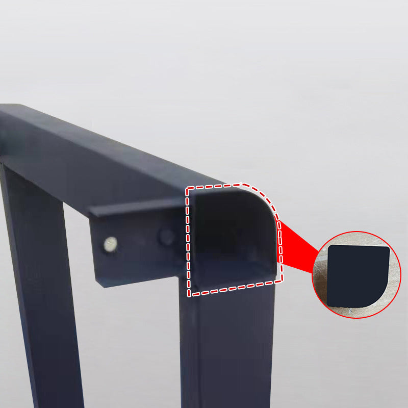 Bureau de bureau en verre moderne bureau de finition antique avec des jambes métalliques