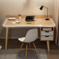 Contemporary Office Desk Parsons Writing Desk with Wooden Legs Clearhalo 'furn' 'furn_office_desk' 'Furniture' 'Office Desks' 'Office Furniture' 'office_desk' 7394156