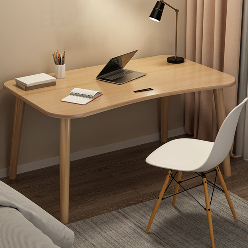 Contemporary Office Desk Parsons Writing Desk with Wooden Legs Clearhalo 'furn' 'furn_office_desk' 'Furniture' 'Office Desks' 'Office Furniture' 'office_desk' 7394160