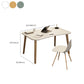 Contemporary Office Desk Parsons Writing Desk with Wooden Legs Clearhalo 'furn' 'furn_office_desk' 'Furniture' 'Office Desks' 'Office Furniture' 'office_desk' 7394188
