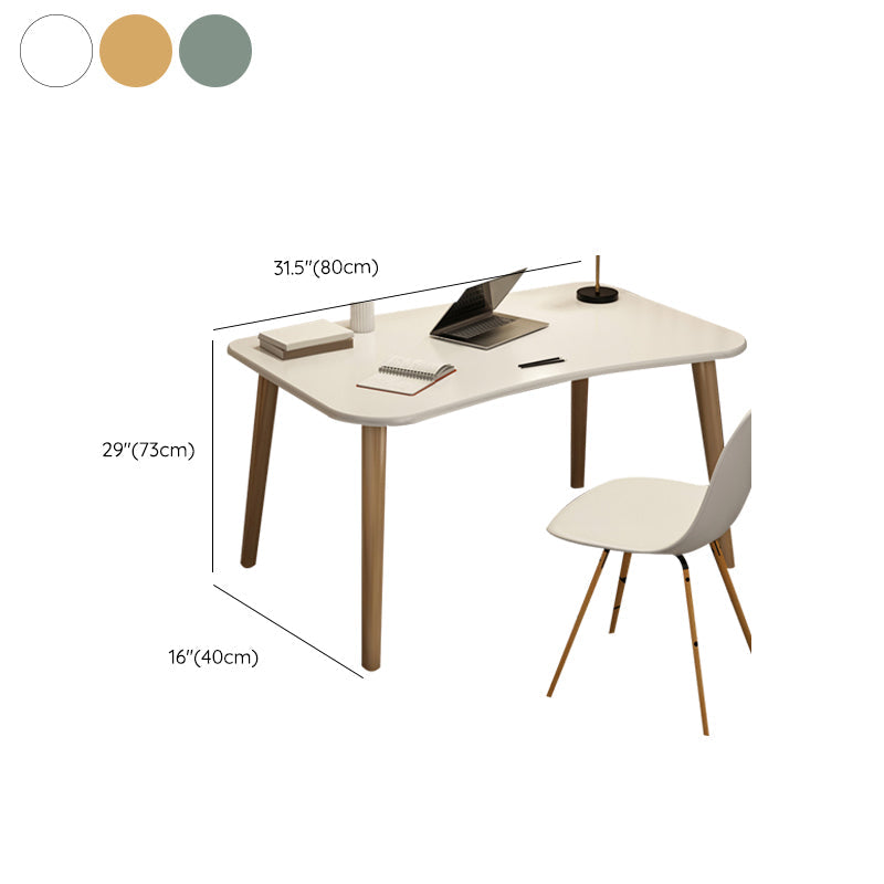 Contemporary Office Desk Parsons Writing Desk with Wooden Legs Clearhalo 'furn' 'furn_office_desk' 'Furniture' 'Office Desks' 'Office Furniture' 'office_desk' 7394188
