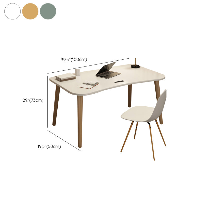 Contemporary Office Desk Parsons Writing Desk with Wooden Legs Clearhalo 'furn' 'furn_office_desk' 'Furniture' 'Office Desks' 'Office Furniture' 'office_desk' 7394189