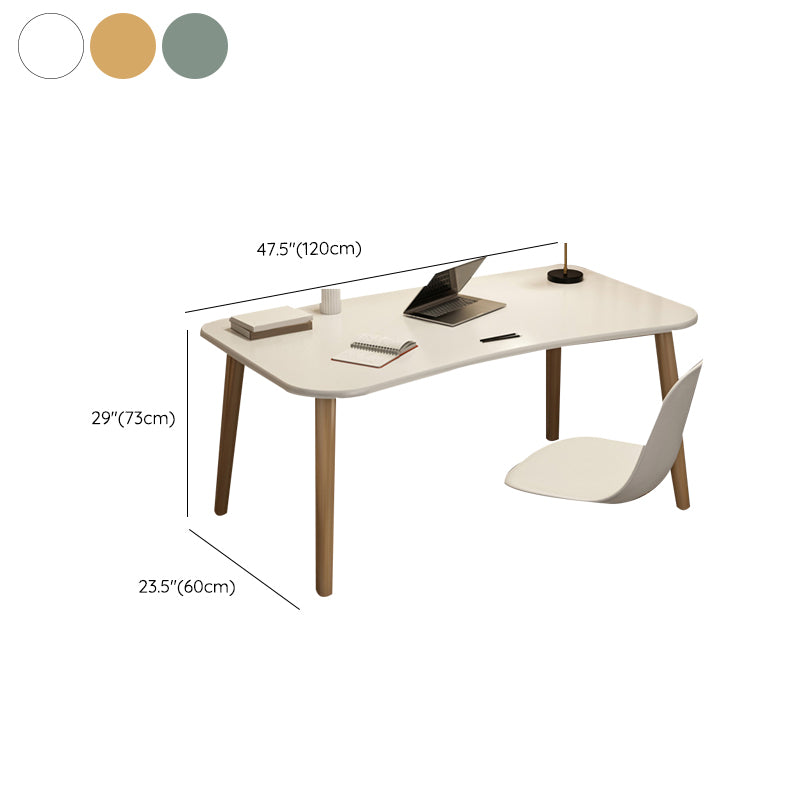 Contemporary Office Desk Parsons Writing Desk with Wooden Legs Clearhalo 'furn' 'furn_office_desk' 'Furniture' 'Office Desks' 'Office Furniture' 'office_desk' 7394190