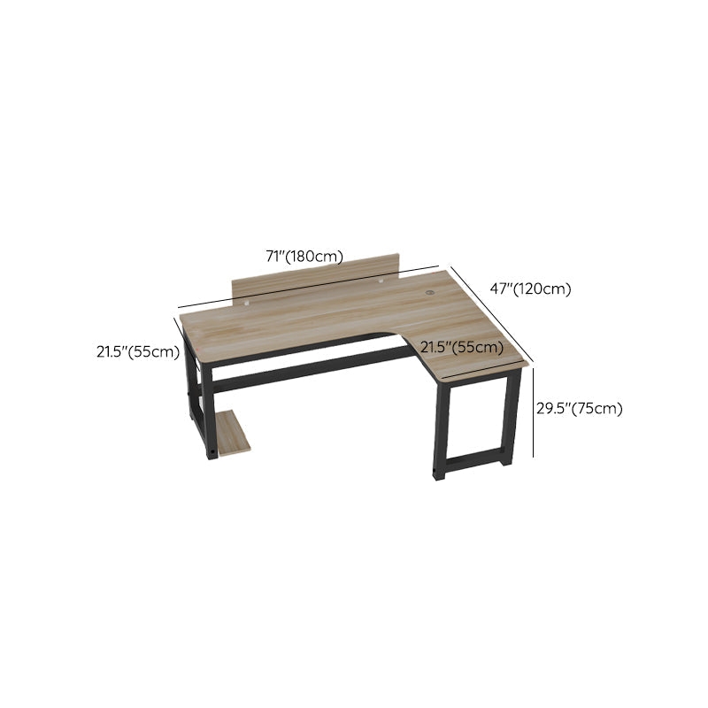Bureau de bureau industriel Fabriqué en bois en L 29,25 pouces H bureau d'écriture
