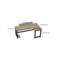 Bureau de bureau industriel Fabriqué en bois en L 29,25 pouces H bureau d'écriture
