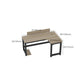 Bureau de bureau industriel Fabriqué en bois en L 29,25 pouces H bureau d'écriture