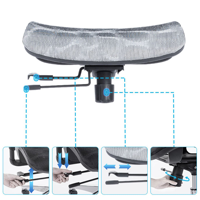 Chaise de bureau de hauteur de siège réglable chaise de bureau contemporaine avec roues