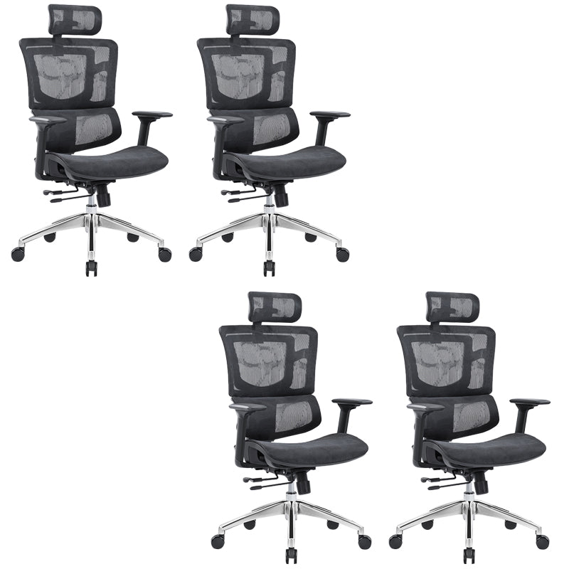 Chaise de bureau de hauteur de siège réglable chaise de bureau contemporaine avec roues