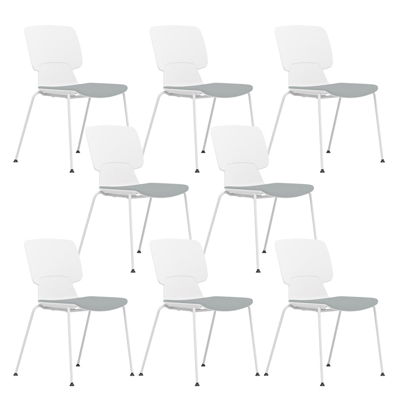 Silla de escritorio moderna brazos fijos tapizados sin silla angustiante