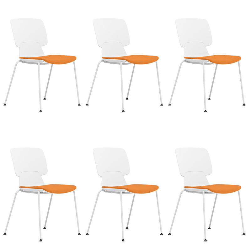 Silla de escritorio moderna brazos fijos tapizados sin silla angustiante