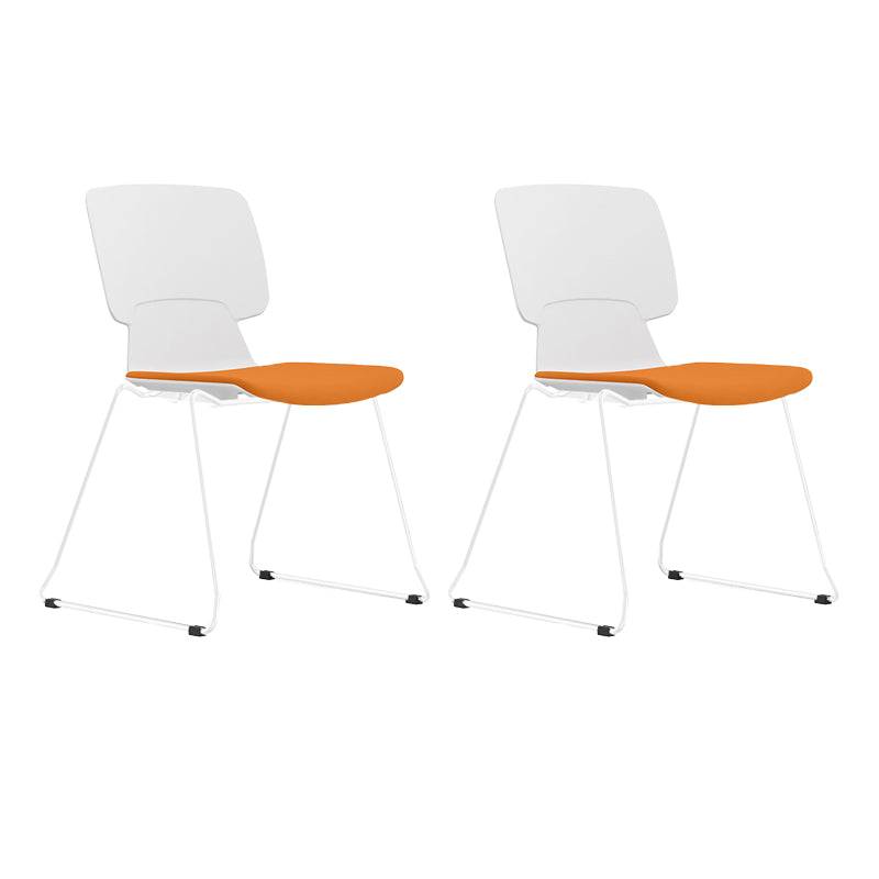 Silla de escritorio moderna brazos fijos tapizados sin silla angustiante