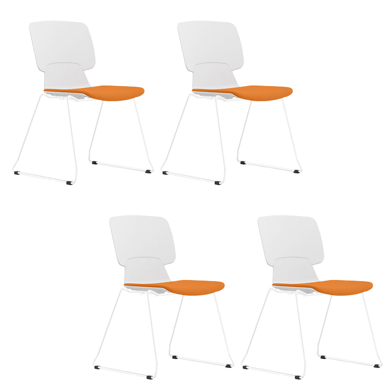 Silla de escritorio moderna brazos fijos tapizados sin silla angustiante