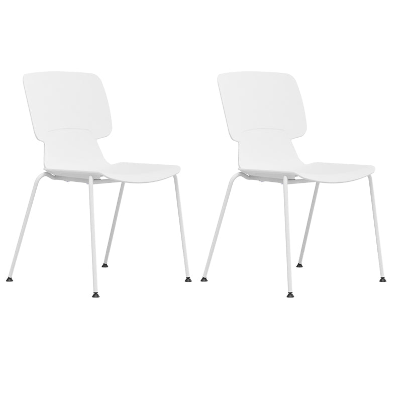 Silla de escritorio moderna brazos fijos tapizados sin silla angustiante