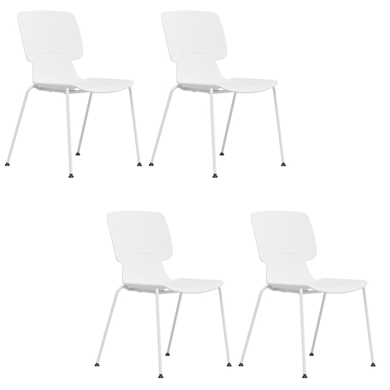 Silla de escritorio moderna brazos fijos tapizados sin silla angustiante