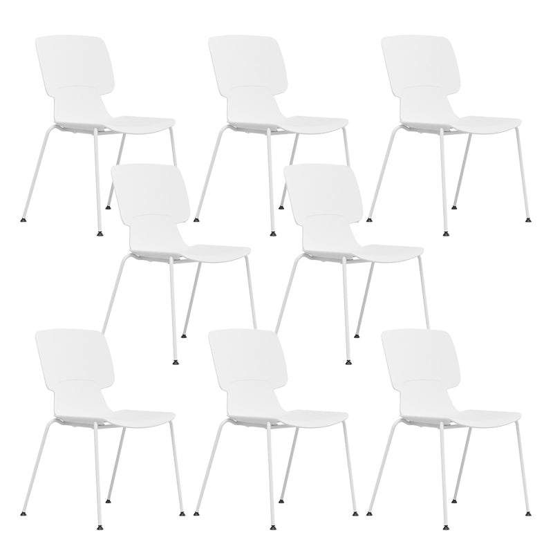 Silla de escritorio moderna brazos fijos tapizados sin silla angustiante