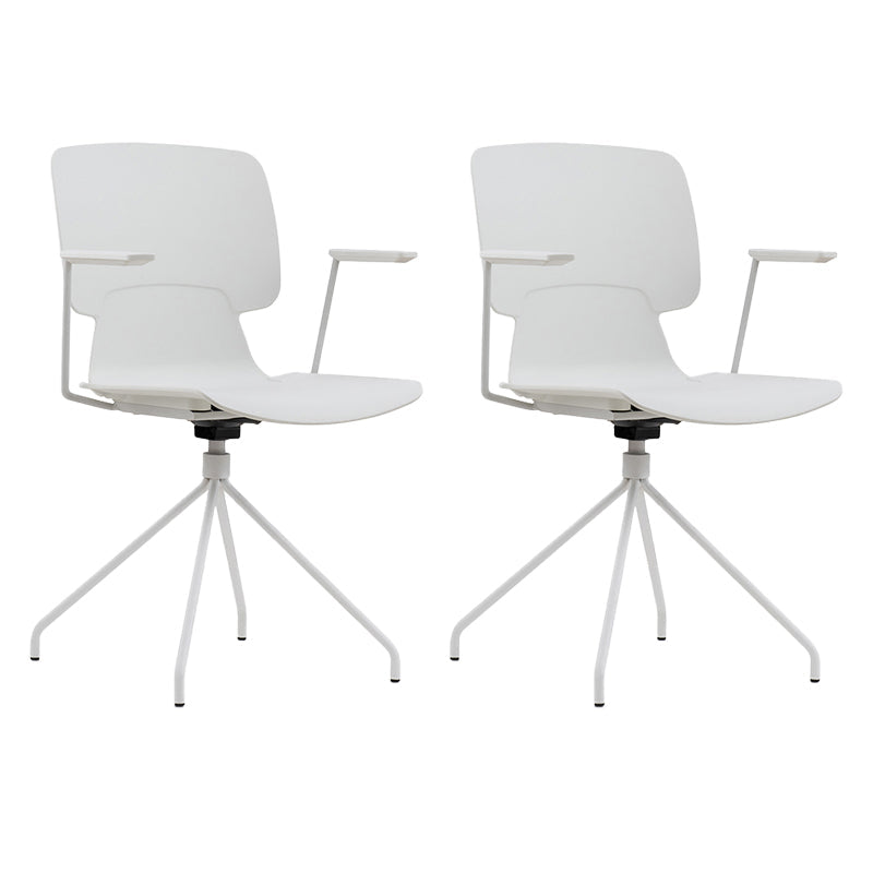 Silla de escritorio moderna brazos fijos tapizados sin silla angustiante