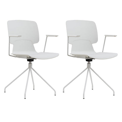 Silla de escritorio moderna brazos fijos tapizados sin silla angustiante