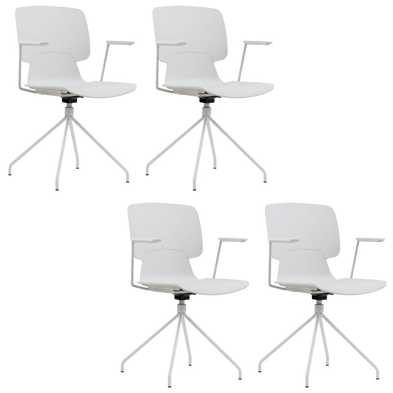 Silla de escritorio moderna brazos fijos tapizados sin silla angustiante