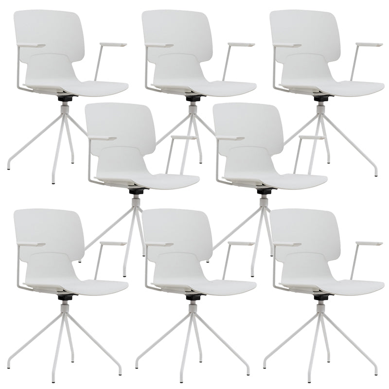 Silla de escritorio moderna brazos fijos tapizados sin silla angustiante