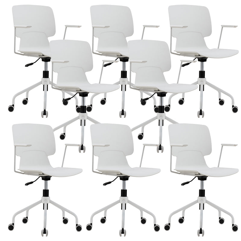 Silla de escritorio moderna brazos fijos tapizados sin silla angustiante