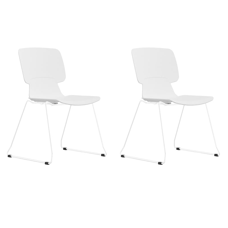 Silla de escritorio moderna brazos fijos tapizados sin silla angustiante