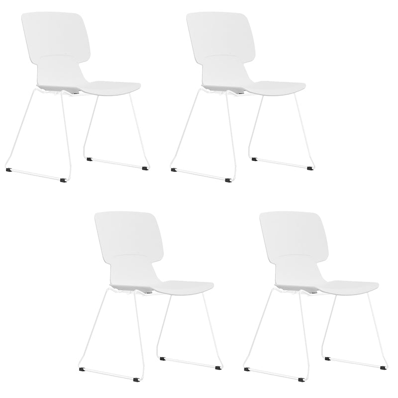 Silla de escritorio moderna brazos fijos tapizados sin silla angustiante