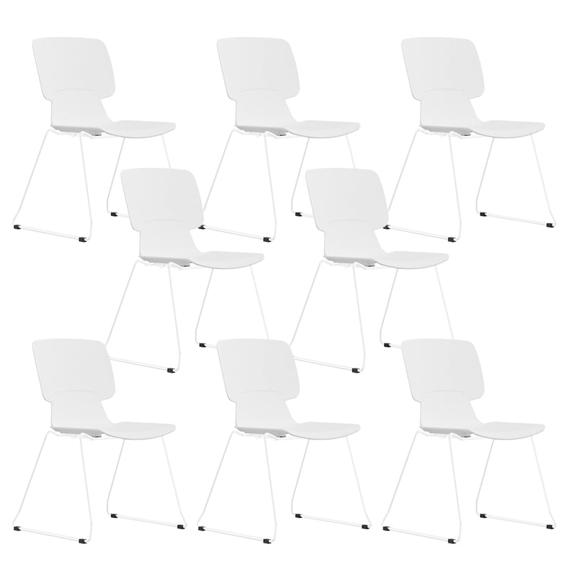 Silla de escritorio moderna brazos fijos tapizados sin silla angustiante