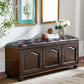 Traditional Entryway Bench Solid Wood Bench with Upholstered , 13.65 Inch W 39.5"L x 14"W x 20"H Brown Clearhalo 'Benches' 'Chairs & Seating' 'furn' 'furn_benches' 'Furniture' 'Living Room Furniture' 7394557