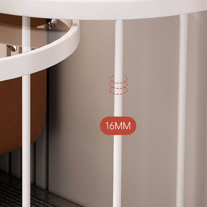 Minimalism Coffee Table Set Glass Round 2-Piece Coffee Cocktail Table Clearhalo 'Coffee & Accent Tables' 'Coffee Tables' 'coffee_tables' 'furn' 'furn_coffee_tables' 'Furniture' 'Living Room Furniture' 7394658