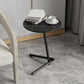 Contemporary Slate and Metal Single Coffee Table Frame Round Glam Coffee Table