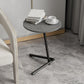 Contemporary Slate and Metal Single Coffee Table Frame Round Glam Coffee Table