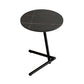 Contemporary Slate and Metal Single Coffee Table Frame Round Glam Coffee Table