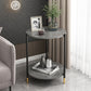 Modern Slate and Metal Single Coffee Table Frame Round Glam Coffee Table Clearhalo 'Coffee & Accent Tables' 'Coffee Tables' 'coffee_tables' 'furn' 'furn_coffee_tables' 'Furniture' 'Living Room Furniture' 7394705